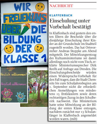 1. Klasse wird gebildet