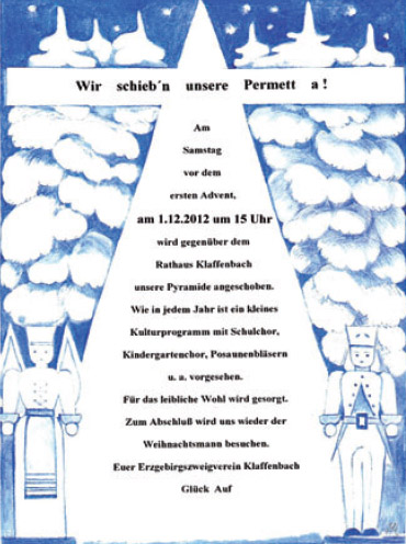 Pyramide anschieben Klaffenbach